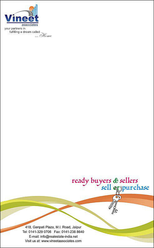 Real Estate Custom Brochure Envelope Design - Vineet Associates