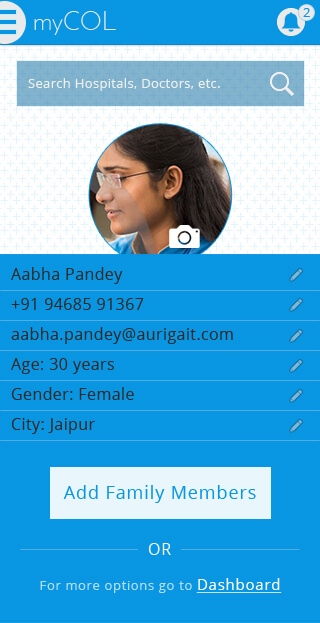 Profile - MyCol Mobile App