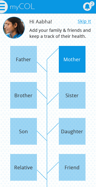Family Tree - MyCol Mobile App