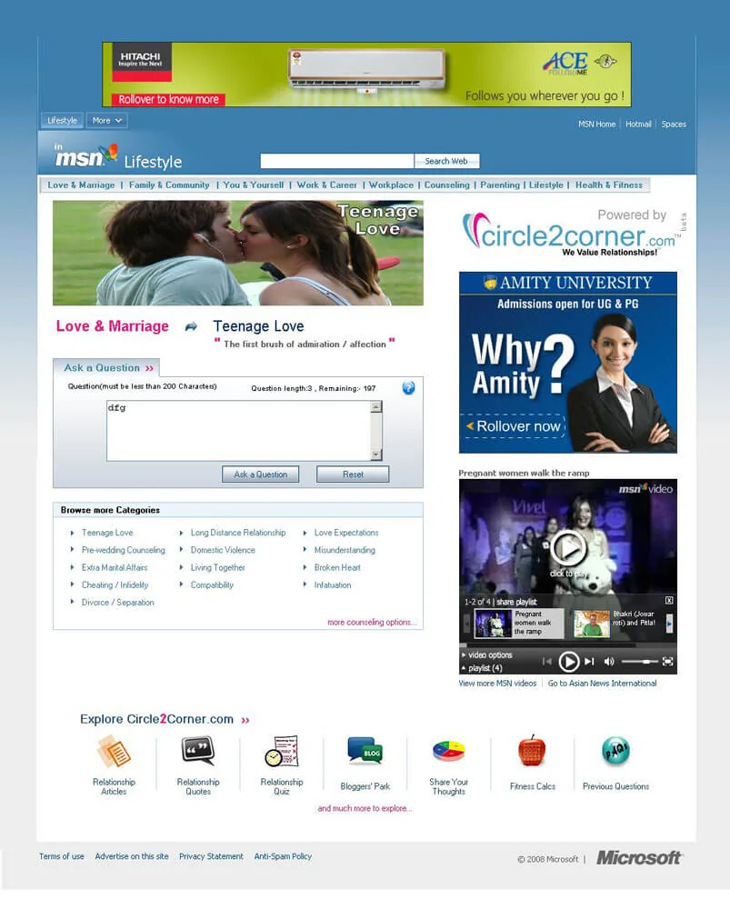 Page as part of MSN Lifestyle - MSN Lifestyle powered by Circle2Corner.com