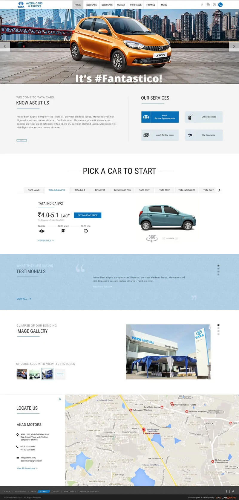 Car Dealer Home Page Sample2