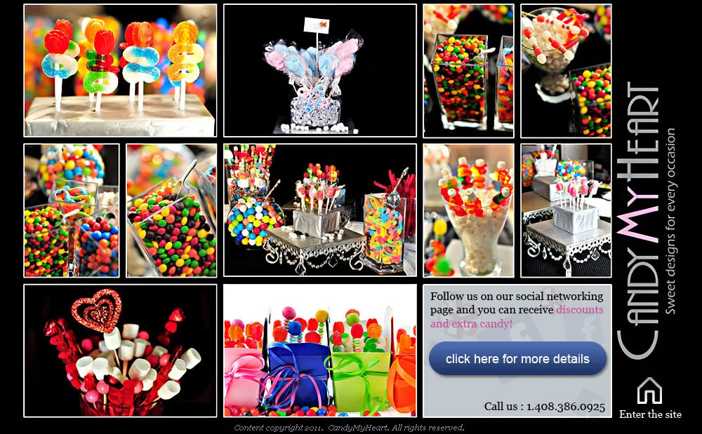 Landing Page Design - CandyMyHeart.com