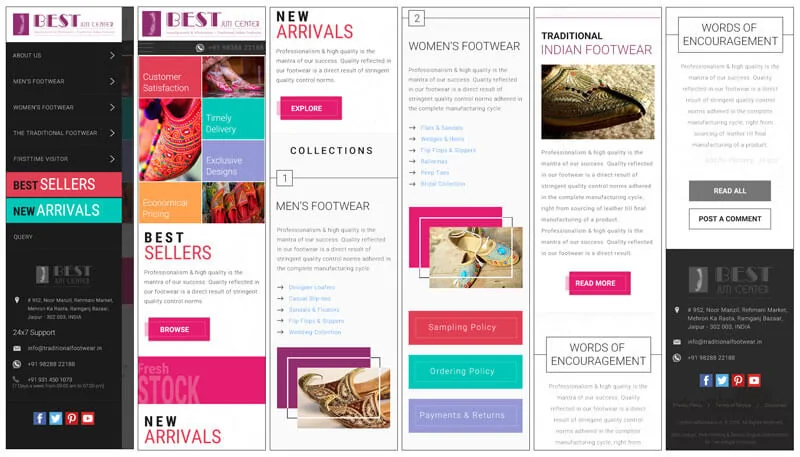 Best Juti Centre Mobile View - TraditionalFootwear.in
